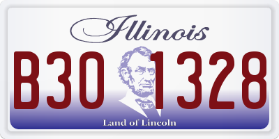 IL license plate B301328