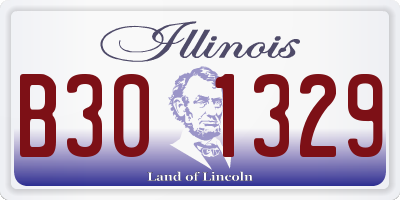 IL license plate B301329