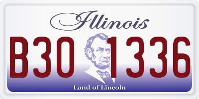 IL license plate B301336