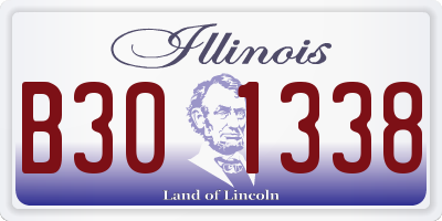 IL license plate B301338