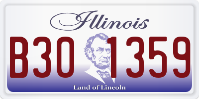 IL license plate B301359