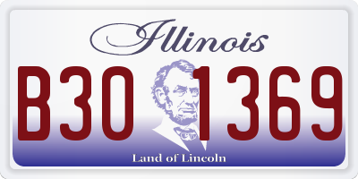 IL license plate B301369