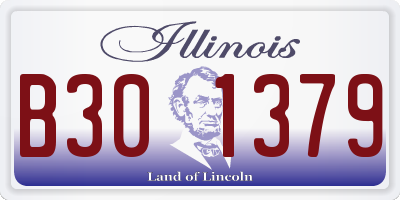 IL license plate B301379