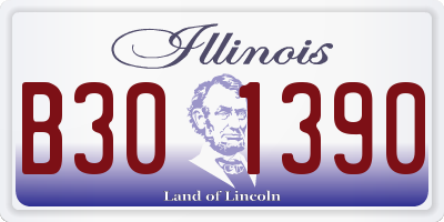 IL license plate B301390