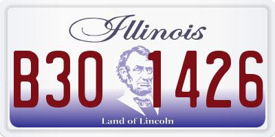 IL license plate B301426