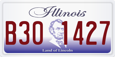 IL license plate B301427