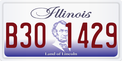 IL license plate B301429