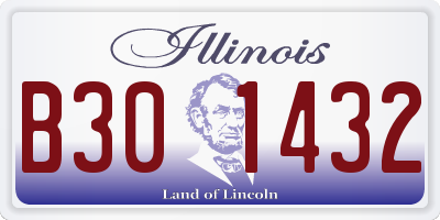 IL license plate B301432