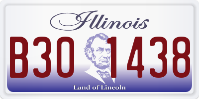 IL license plate B301438