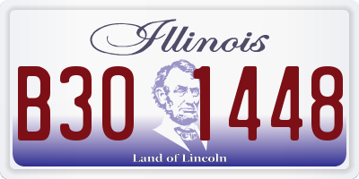IL license plate B301448