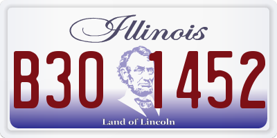 IL license plate B301452