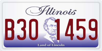 IL license plate B301459