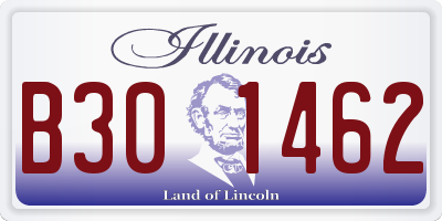 IL license plate B301462