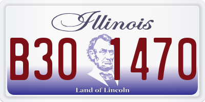 IL license plate B301470