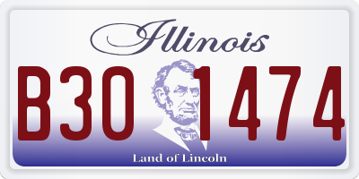 IL license plate B301474