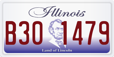 IL license plate B301479