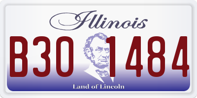 IL license plate B301484