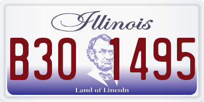 IL license plate B301495