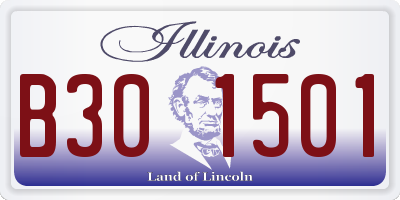 IL license plate B301501