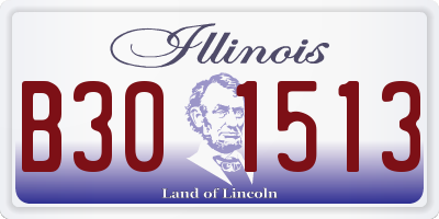IL license plate B301513