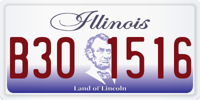 IL license plate B301516
