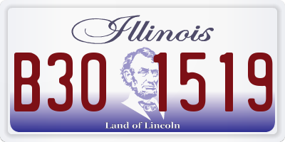 IL license plate B301519