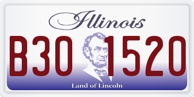IL license plate B301520