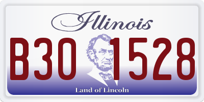 IL license plate B301528