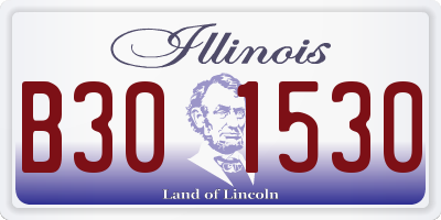 IL license plate B301530
