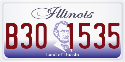 IL license plate B301535