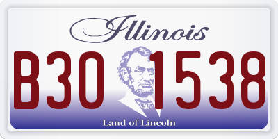 IL license plate B301538