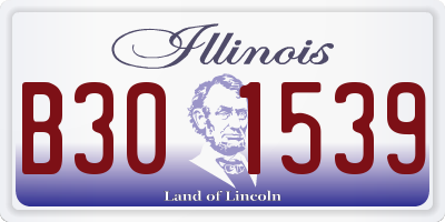 IL license plate B301539