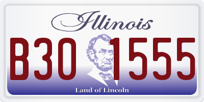 IL license plate B301555