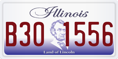 IL license plate B301556