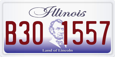 IL license plate B301557