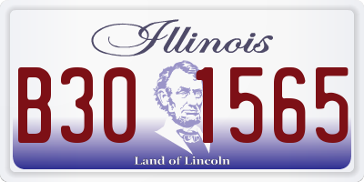 IL license plate B301565