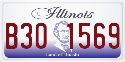 IL license plate B301569