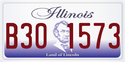 IL license plate B301573