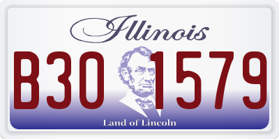 IL license plate B301579