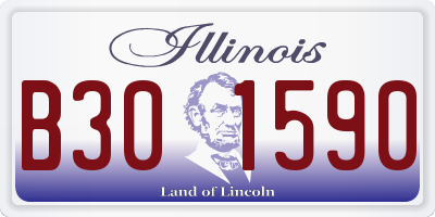 IL license plate B301590