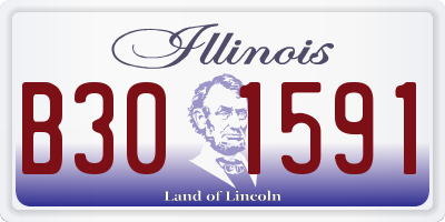IL license plate B301591