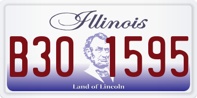 IL license plate B301595