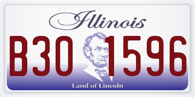 IL license plate B301596