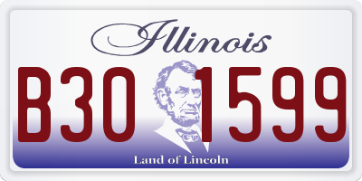 IL license plate B301599