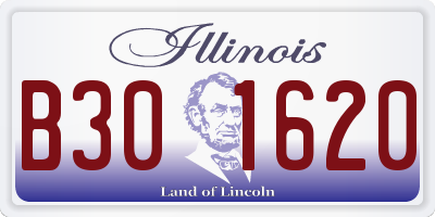 IL license plate B301620