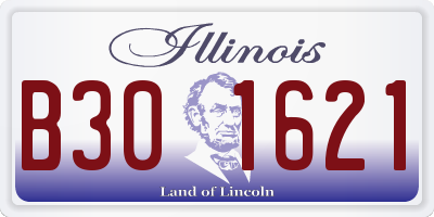 IL license plate B301621