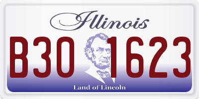 IL license plate B301623