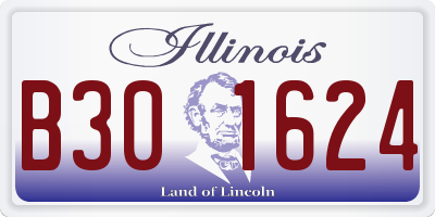 IL license plate B301624
