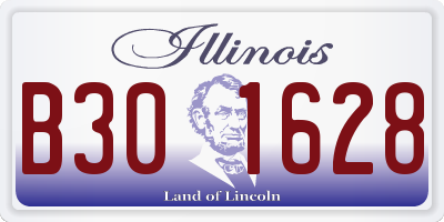 IL license plate B301628