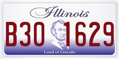 IL license plate B301629